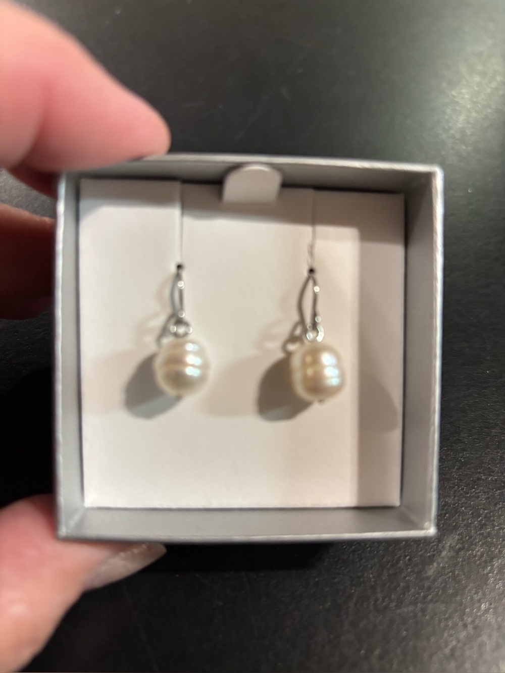 HONORA PEARL STERLING SILVER EARRINGS NIB GENUINE